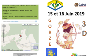 Gorze 3D - 3 départs - 15 et 16 Juin 2019